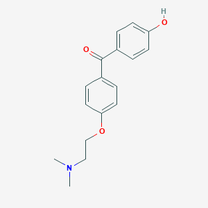 molecular formula C17H19NO3 B113439 [4-[2-(Dimethylamino)ethoxy]phenyl](4-hydroxyphenyl)methanone CAS No. 173163-13-8