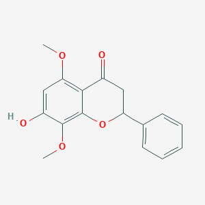 molecular formula C17H16O5 B113442 7-Hydroxy-5,8-dimethoxyflavanone CAS No. 54377-24-1