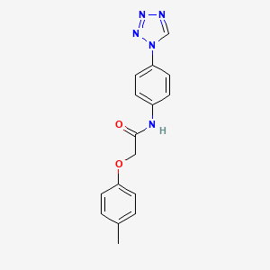 molecular formula C16H15N5O2 B11344286 2-(4-methylphenoxy)-N-[4-(1H-tetrazol-1-yl)phenyl]acetamide 