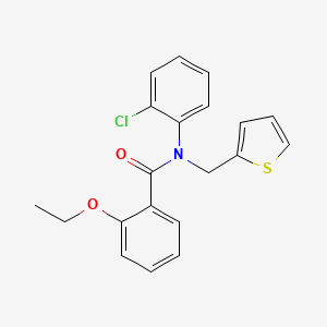 molecular formula C20H18ClNO2S B11344628 N-(2-chlorophenyl)-2-ethoxy-N-(thiophen-2-ylmethyl)benzamide 