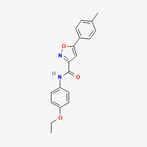 molecular formula C19H18N2O3 B11344822 N-(4-ethoxyphenyl)-5-(4-methylphenyl)-1,2-oxazole-3-carboxamide 