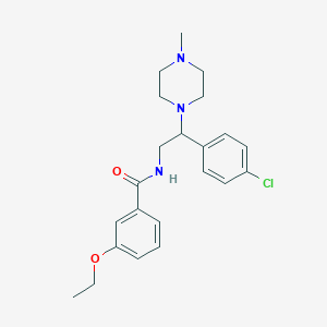 molecular formula C22H28ClN3O2 B11345103 N-[2-(4-chlorophenyl)-2-(4-methylpiperazin-1-yl)ethyl]-3-ethoxybenzamide 