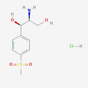 molecular formula C10H16ClNO4S B113459 D-(+)-Threo-2-amino-1-(p-methylsulphonylphenyl)propane-1,3-diol hydrochloride CAS No. 56724-21-1
