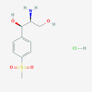 molecular formula C10H16ClNO4S B113459 (1R,2S)-2-Amino-1-(4-methylsulfonylphenyl)propane-1,3-diol;hydrochloride CAS No. 56724-21-1
