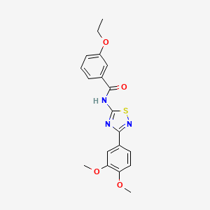 molecular formula C19H19N3O4S B11346825 N-[3-(3,4-dimethoxyphenyl)-1,2,4-thiadiazol-5-yl]-3-ethoxybenzamide 