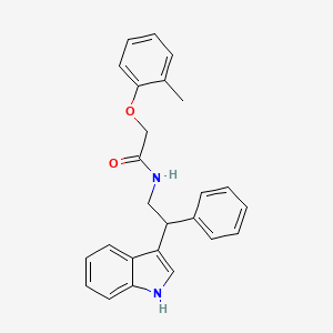 molecular formula C25H24N2O2 B11346877 N-[2-(1H-indol-3-yl)-2-phenylethyl]-2-(2-methylphenoxy)acetamide 