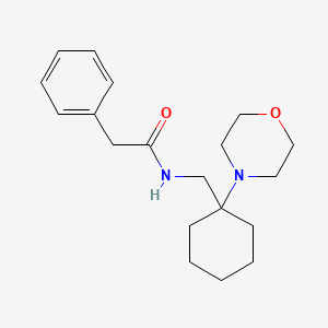 molecular formula C19H28N2O2 B11347928 N-{[1-(morpholin-4-yl)cyclohexyl]methyl}-2-phenylacetamide 