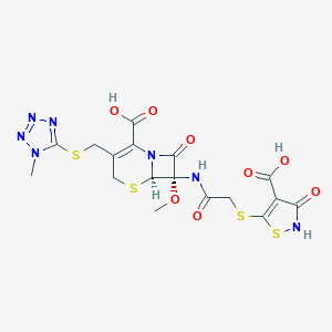molecular formula C17H17N7O8S4 B113482 CP 1282 CAS No. 69712-30-7