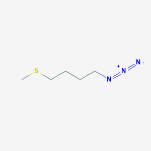 molecular formula C5H12N3S+ B113494 4-(Methylthio)butyl azide CAS No. 57775-01-6