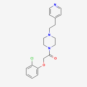 molecular formula C19H22ClN3O2 B11350724 2-(2-Chlorophenoxy)-1-{4-[2-(pyridin-4-yl)ethyl]piperazin-1-yl}ethanone 