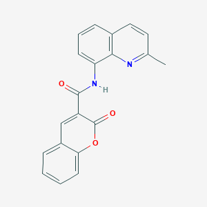 molecular formula C20H14N2O3 B11350911 N-(2-methylquinolin-8-yl)-2-oxo-2H-chromene-3-carboxamide 