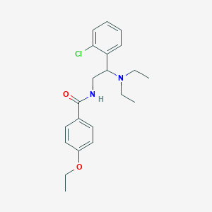 molecular formula C21H27ClN2O2 B11350927 N-[2-(2-chlorophenyl)-2-(diethylamino)ethyl]-4-ethoxybenzamide 