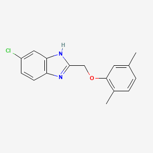 molecular formula C16H15ClN2O B11351871 5-chloro-2-[(2,5-dimethylphenoxy)methyl]-1H-benzimidazole 