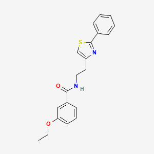 molecular formula C20H20N2O2S B11352346 3-ethoxy-N-[2-(2-phenyl-1,3-thiazol-4-yl)ethyl]benzamide 