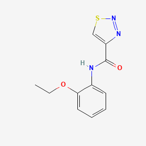 molecular formula C11H11N3O2S B11353813 N-(2-ethoxyphenyl)-1,2,3-thiadiazole-4-carboxamide 