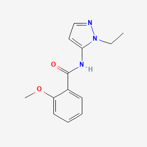 molecular formula C13H15N3O2 B11353832 N-(1-ethyl-1H-pyrazol-5-yl)-2-methoxybenzamide 