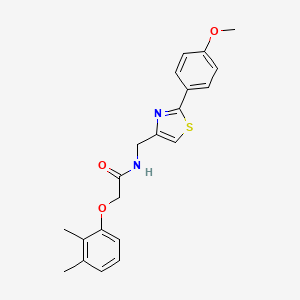 molecular formula C21H22N2O3S B11355843 2-(2,3-dimethylphenoxy)-N-{[2-(4-methoxyphenyl)-1,3-thiazol-4-yl]methyl}acetamide 
