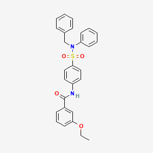 molecular formula C28H26N2O4S B11355972 N-{4-[benzyl(phenyl)sulfamoyl]phenyl}-3-ethoxybenzamide 