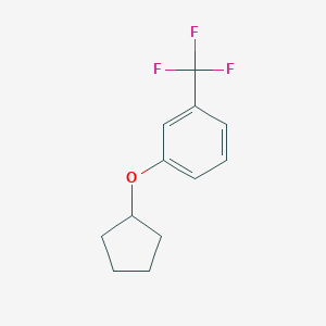 molecular formula C12H13F3O B113560 1-(Cyclopentyloxy)-3-(trifluoromethyl)benzene CAS No. 1365271-30-2