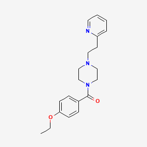 molecular formula C20H25N3O2 B11356428 (4-Ethoxyphenyl){4-[2-(pyridin-2-yl)ethyl]piperazin-1-yl}methanone 