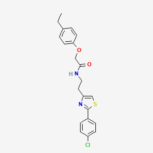 molecular formula C21H21ClN2O2S B11356433 N-{2-[2-(4-chlorophenyl)-1,3-thiazol-4-yl]ethyl}-2-(4-ethylphenoxy)acetamide 