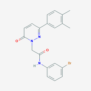 molecular formula C20H18BrN3O2 B11356466 N-(3-bromophenyl)-2-[3-(3,4-dimethylphenyl)-6-oxopyridazin-1(6H)-yl]acetamide 