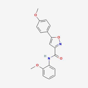 molecular formula C18H16N2O4 B11357561 N-(2-methoxyphenyl)-5-(4-methoxyphenyl)-1,2-oxazole-3-carboxamide 