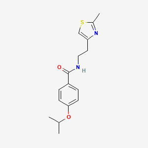 molecular formula C16H20N2O2S B11357816 N-[2-(2-methyl-1,3-thiazol-4-yl)ethyl]-4-(propan-2-yloxy)benzamide 