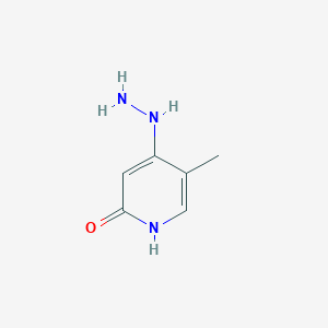 molecular formula C6H9N3O B011358 4-肼基-5-甲基-1H-吡啶-2-酮 CAS No. 106689-40-1