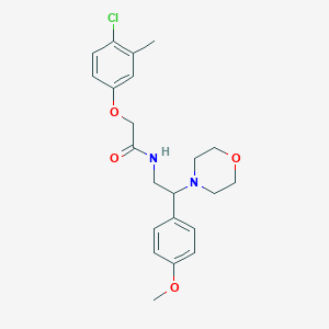 molecular formula C22H27ClN2O4 B11358972 2-(4-chloro-3-methylphenoxy)-N-[2-(4-methoxyphenyl)-2-(morpholin-4-yl)ethyl]acetamide 