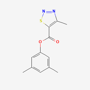 molecular formula C12H12N2O2S B11359037 3,5-Dimethylphenyl 4-methyl-1,2,3-thiadiazole-5-carboxylate 