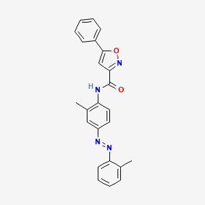 molecular formula C24H20N4O2 B11359848 N-{2-methyl-4-[(E)-(2-methylphenyl)diazenyl]phenyl}-5-phenyl-1,2-oxazole-3-carboxamide CAS No. 898521-19-2