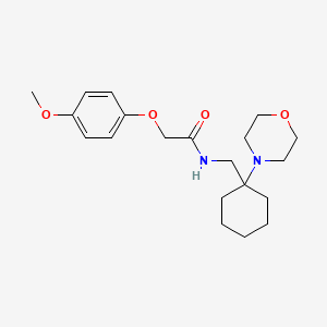molecular formula C20H30N2O4 B11360037 2-(4-methoxyphenoxy)-N-{[1-(morpholin-4-yl)cyclohexyl]methyl}acetamide 