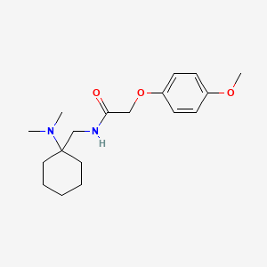 molecular formula C18H28N2O3 B11360447 N-{[1-(dimethylamino)cyclohexyl]methyl}-2-(4-methoxyphenoxy)acetamide 