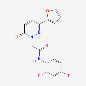 molecular formula C16H11F2N3O3 B11360980 N-(2,4-difluorophenyl)-2-(3-(furan-2-yl)-6-oxopyridazin-1(6H)-yl)acetamide 