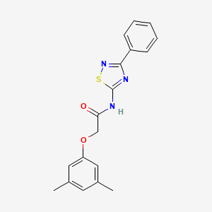 molecular formula C18H17N3O2S B11361365 2-(3,5-dimethylphenoxy)-N-(3-phenyl-1,2,4-thiadiazol-5-yl)acetamide 