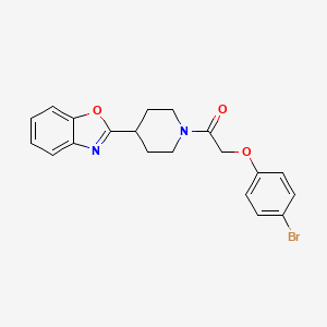 molecular formula C20H19BrN2O3 B11361878 1-[4-(1,3-Benzoxazol-2-yl)piperidin-1-yl]-2-(4-bromophenoxy)ethanone 