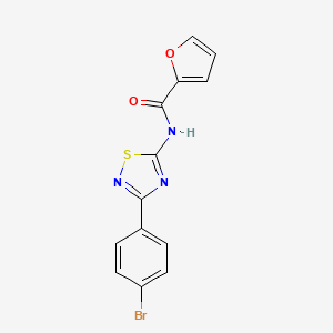 molecular formula C13H8BrN3O2S B11362489 N-[3-(4-bromophenyl)-1,2,4-thiadiazol-5-yl]furan-2-carboxamide 