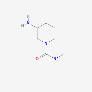 molecular formula C8H17N3O B113625 3-Amino-N,N-dimethylpiperidine-1-carboxamide CAS No. 1272756-20-3
