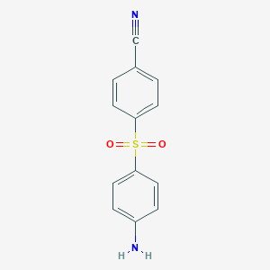 molecular formula C13H10N2O2S B011363 4-(4-Aminobenzene-1-sulfonyl)benzonitrile CAS No. 101533-57-7
