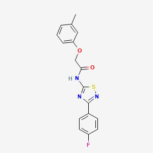 molecular formula C17H14FN3O2S B11363289 N-[3-(4-fluorophenyl)-1,2,4-thiadiazol-5-yl]-2-(3-methylphenoxy)acetamide 