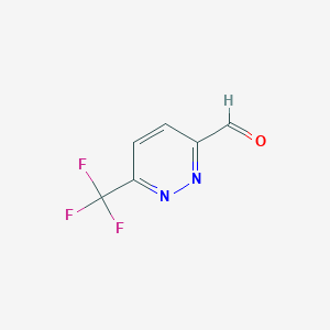 molecular formula C6H3F3N2O B113643 6-(Trifluoromethyl)pyridazine-3-carbaldehyde CAS No. 1245643-49-5