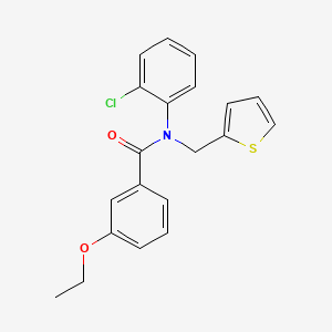 molecular formula C20H18ClNO2S B11364454 N-(2-chlorophenyl)-3-ethoxy-N-(thiophen-2-ylmethyl)benzamide 