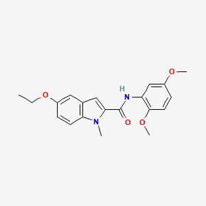 molecular formula C20H22N2O4 B11364816 N-(2,5-dimethoxyphenyl)-5-ethoxy-1-methyl-1H-indole-2-carboxamide 