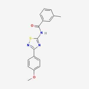 molecular formula C17H15N3O2S B11364890 N-[3-(4-methoxyphenyl)-1,2,4-thiadiazol-5-yl]-3-methylbenzamide 