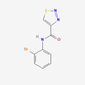 molecular formula C9H6BrN3OS B11365365 N-(2-bromophenyl)-1,2,3-thiadiazole-4-carboxamide 