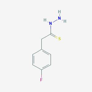 Benzeneethanethioic acid, 4-fluoro-, hydrazide