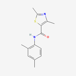 molecular formula C14H16N2OS B11366493 N-(2,4-dimethylphenyl)-2,4-dimethyl-1,3-thiazole-5-carboxamide 