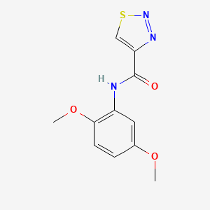 molecular formula C11H11N3O3S B11367203 N-(2,5-dimethoxyphenyl)-1,2,3-thiadiazole-4-carboxamide 