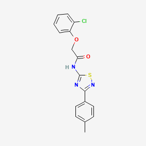 molecular formula C17H14ClN3O2S B11367318 2-(2-chlorophenoxy)-N-[3-(4-methylphenyl)-1,2,4-thiadiazol-5-yl]acetamide 